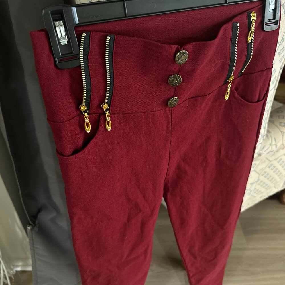 Champaign Red TRENDY, STYLISH, Girls/Young Adult Comfortable Pants!